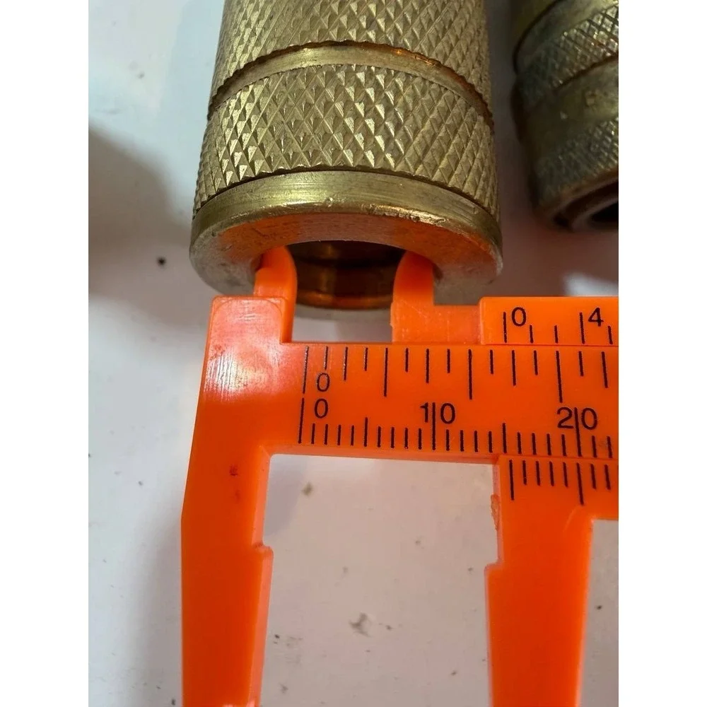 Vintage Brass Pneumatic Air Hose Fittings & Quick Disconnect Coupler Lot Of 10